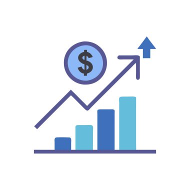 Bir grafiğin vektör illüstrasyonu