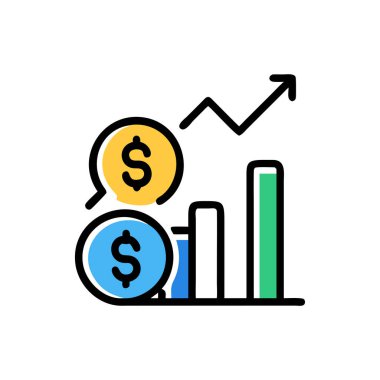 Projeniz için vektör dolar simgesi