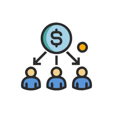 Ekip çalışması simge vektör çizim