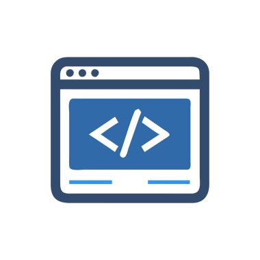 Kodlama vektörü renk simgesi