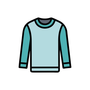 giysi doldurulmuş mavi vektör simgesi dekoru