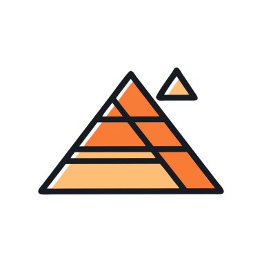 üçgen vektör çizgisi simgesi