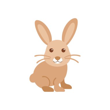 Tavşan simgesi vektör çizimi