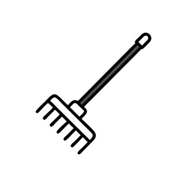 bahçe çatalı vektör ince çizgi simgesi