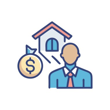 Vektör olarak ev simgesi. Logotype