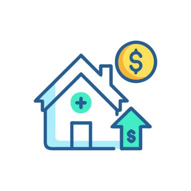 ev ikonu vektör illüstrasyonu. Ev tabelası. sembol vektörü