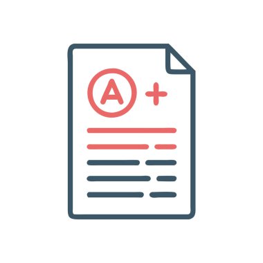 belge simgesi vektör illüstrasyonu