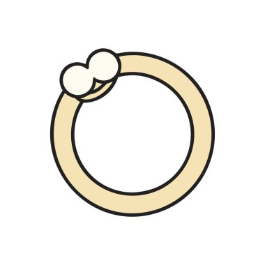 Yüzük simge vektör çizim