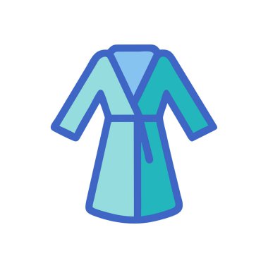 Kumaş vektör düz renk simgesi