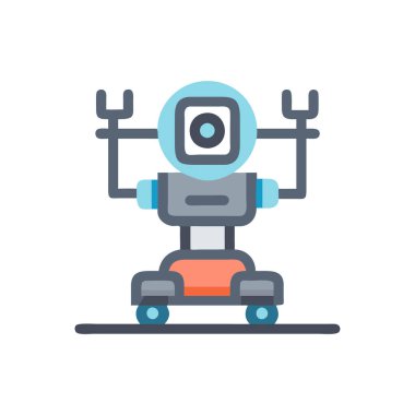 vektör robot simgesi, illüstrasyon