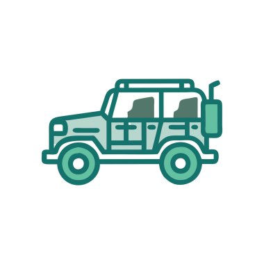 araba kamyon simgesi vektör illüstrasyonu