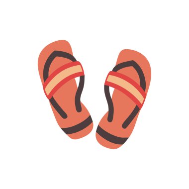 parmak arası sandaletler düz simge