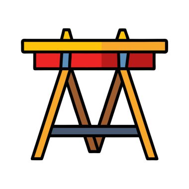 Yapı simgesi, vektör illüstrasyonu