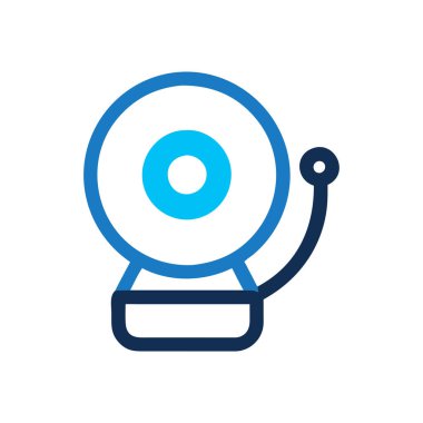 Vinil disk simgesi vektör illüstrasyonu