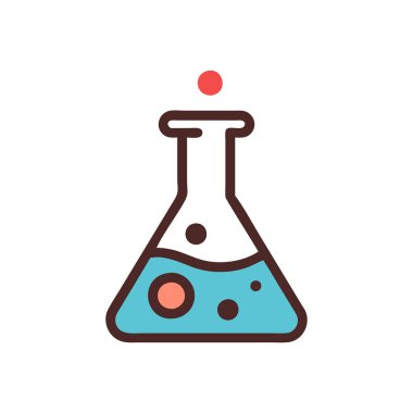 lab vektör düz simge tasarımı