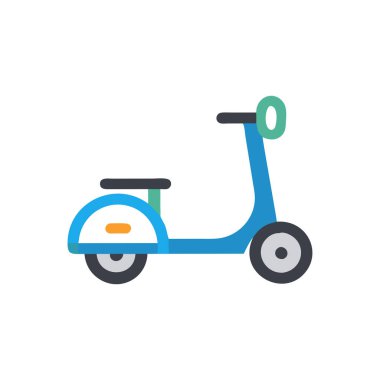 scooter simgesi vektör illüstrasyonu