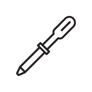 Kalem simgesi vektörü. izole vektör gösterimi