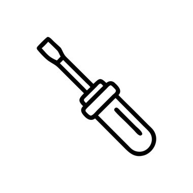 tornavida vektör ince çizgi simgesi