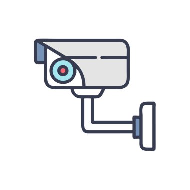 Gözetim kamerası vektör simgesi