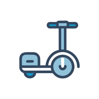 scooter simgesi vektör illüstrasyonu