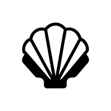 Deniz kabuğu simgesinin vektör çizimi