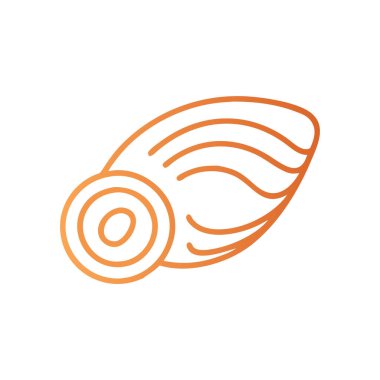 Göz çizgileri olan sarmal vektör simgesi konsepti.