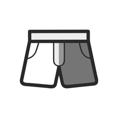 pantolon vektörü ince çizgi simgesi