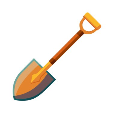 kürek simgesi vektör illüstrasyonu