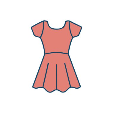 Elbise. Web simgesi basit illüstrasyon