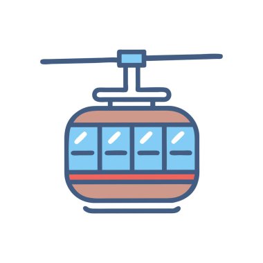 taşıyıcı düz simge, vektör, illüstrasyon