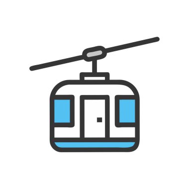 Kolayca düzenleyebilen veya düzenleyebilen helikopter vektör simgesi