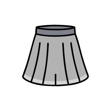 Büyük ve küçük beyaz bir lambanın çizgi film çizimi