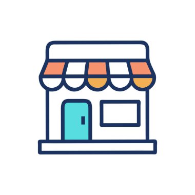 vektör mağaza simgesi çizimi