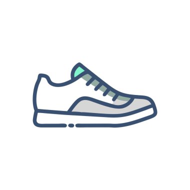 spor ayakkabı simgesi modada izole edilmiş