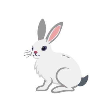 sevimli tavşan karakter simgesi