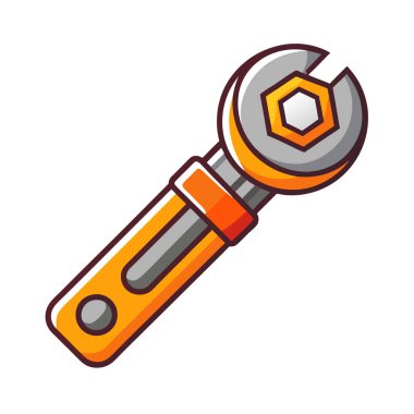 tornavida aracı izole edilmiş çizgi film