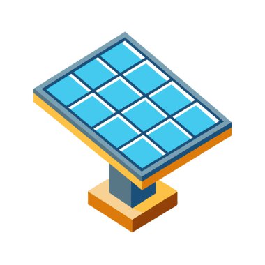 enerji tasarrufu izometrik simgesi
