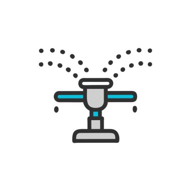 duş ikonu vektör illüstrasyonu