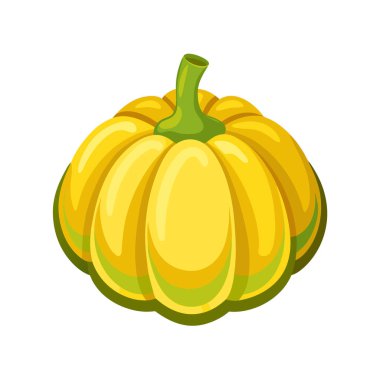 Cadılar Bayramı Balkabağı simgesi, karikatür tarzı