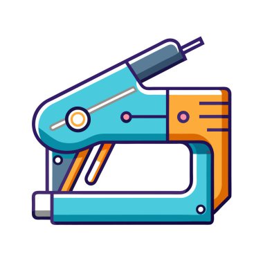 İğne ve iğne vektör illüstrasyonlu renk dikiş makinesi