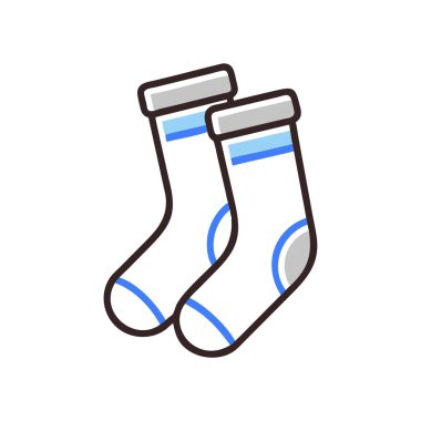 çorap simgesi vektör illüstrasyonu