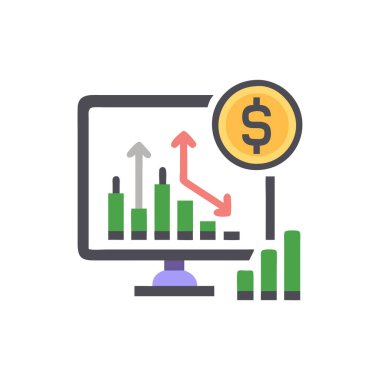 Vektör olarak İş Büyüme simgesi. Logotype