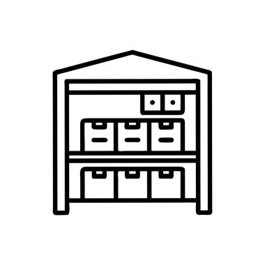 Raf vektör satırı simgesi