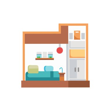 mobilya yassı tasarım simgesi