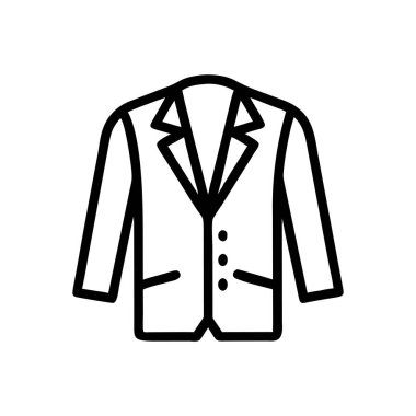 İş elbisesi simgesinin vektör illüstrasyonu