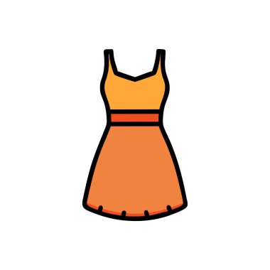 elbise simgesi vektör illüstrasyonu