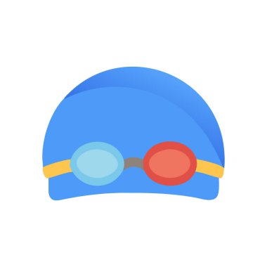 Maske düz vektör simgesi