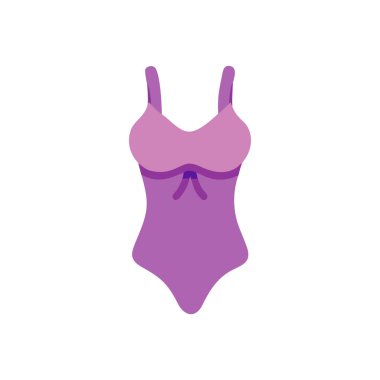 Kadın mayo yaz ikonu izole