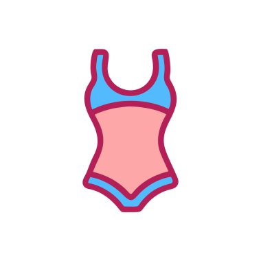 bikini dolu vektör simgesi tasarımı