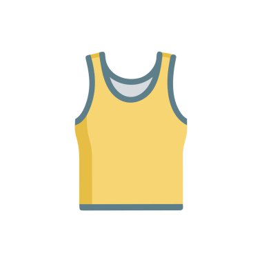 Beyaz arkaplanda sarı tişört